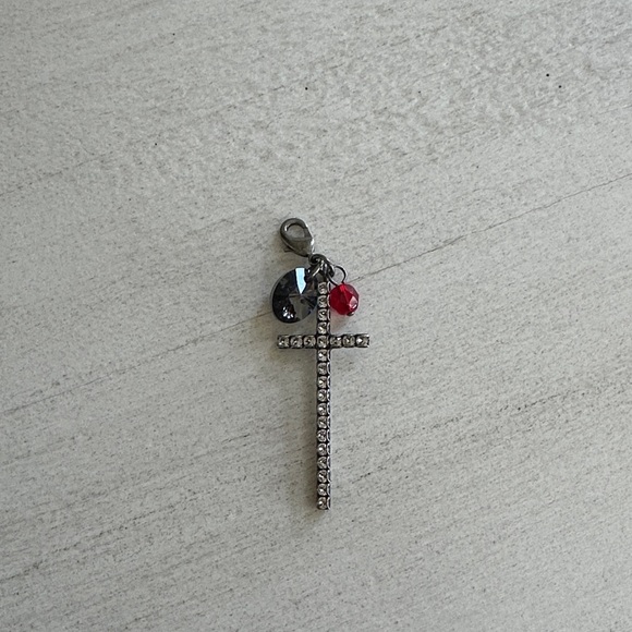 Sabika Jewelry - Sabika Cross Charm Pendant with Crystal Accents